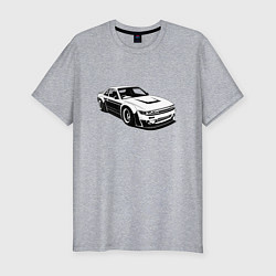 Футболка slim-fit Nissan Silvia S13 RB, цвет: меланж