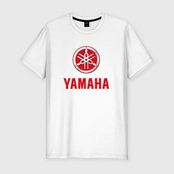 Футболка slim-fit Yamaha Логотип Ямаха, цвет: белый