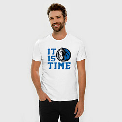 Футболка slim-fit It Is Dallas Mavericks Time Даллас Мэверикс, цвет: белый — фото 2