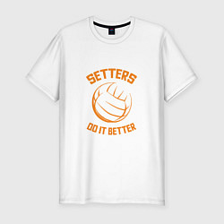 Футболка slim-fit Setters Do It Better, цвет: белый