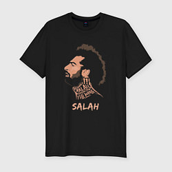 Футболка slim-fit Мохаммед Салах, Mohamed Salah, цвет: черный