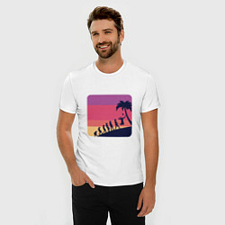 Футболка slim-fit Summer - Volleyball, цвет: белый — фото 2
