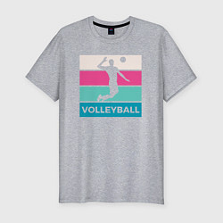 Футболка slim-fit Volleyball Play, цвет: меланж