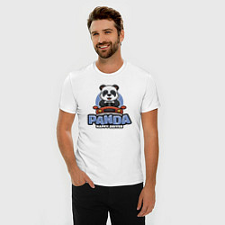 Футболка slim-fit Panda Happy driver, цвет: белый — фото 2