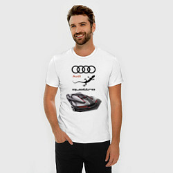 Футболка slim-fit Audi quattro Concept Design, цвет: белый — фото 2