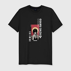 Футболка slim-fit Osamu Dazai bless, цвет: черный