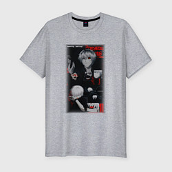 Футболка slim-fit Dead Inside Tokyo Ghoul Токийский Гуль, цвет: меланж