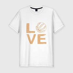 Футболка slim-fit Basket - Love, цвет: белый