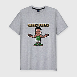 Футболка slim-fit Greek - Freak, цвет: меланж