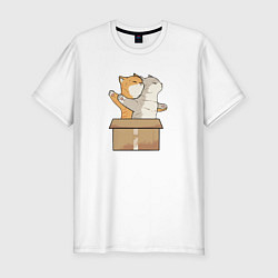 Футболка slim-fit Catanic, цвет: белый