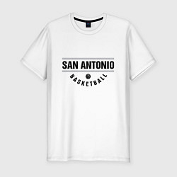 Футболка slim-fit San Antonio Basketball, цвет: белый