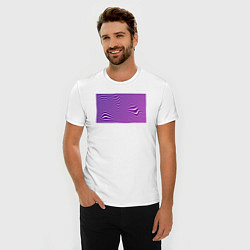 Футболка slim-fit Purple wave, цвет: белый — фото 2