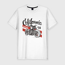 Мужская slim-футболка California Rider Motorcycle Races