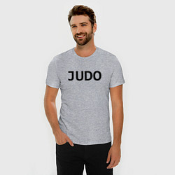 Футболка slim-fit JUDO ДЗЮДО спина, цвет: меланж — фото 2