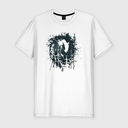Футболка slim-fit Бэкфлип, цвет: белый