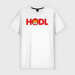 Футболка slim-fit HODL Shiba, цвет: белый