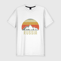 Футболка slim-fit Russia - Nature, цвет: белый