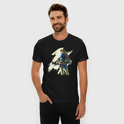 Футболка slim-fit Link с луком, цвет: черный — фото 2