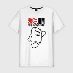 Футболка slim-fit JDM Japan, цвет: белый