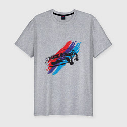 Футболка slim-fit BMW - Style, цвет: меланж