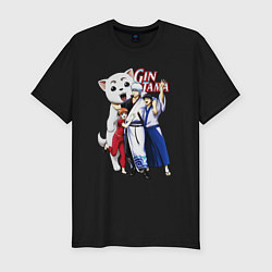 Футболка slim-fit Gin Tama Sadaharu, цвет: черный