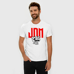 Футболка slim-fit JDM Kitten-Zombie Japan, цвет: белый — фото 2