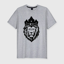 Футболка slim-fit Lion one king, цвет: меланж