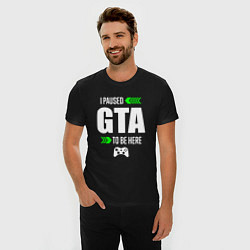 Футболка slim-fit GTA I Paused, цвет: черный — фото 2