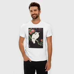 Футболка slim-fit Cockatoo and Pomegranate, цвет: белый — фото 2