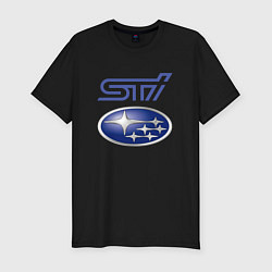 Футболка slim-fit SUBARU STI FS, цвет: черный