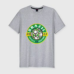 Футболка slim-fit Brazil 2022, цвет: меланж