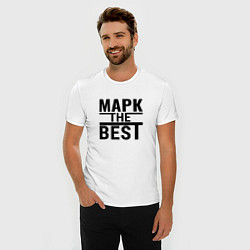 Футболка slim-fit МАРК THE BEST, цвет: белый — фото 2