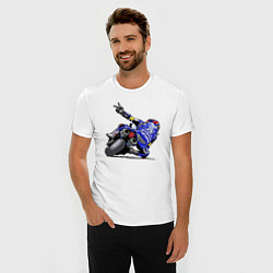 Футболка slim-fit Yamaha racing team Racer, цвет: белый — фото 2