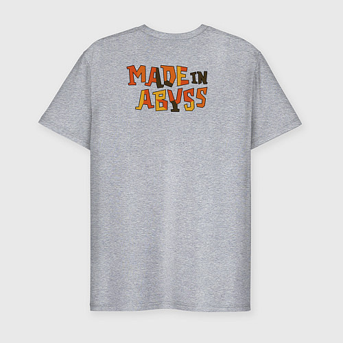 Мужская slim-футболка Nanachi made in abyss / Меланж – фото 2