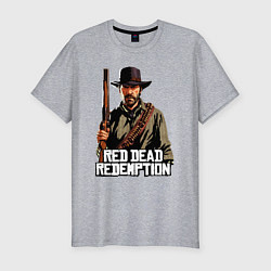 Футболка slim-fit Arthur Morgan, цвет: меланж