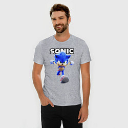 Футболка slim-fit Sonic the Hedgehog 2, цвет: меланж — фото 2