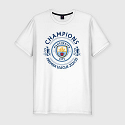 Футболка slim-fit Manchester City Champions 20212022, цвет: белый