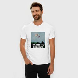 Футболка slim-fit Neco Arc want to believe, цвет: белый — фото 2