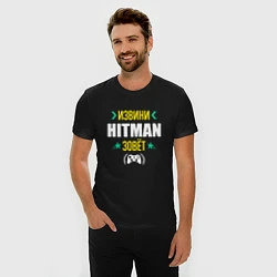 Футболка slim-fit Извини Hitman Зовет, цвет: черный — фото 2