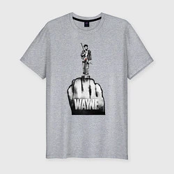 Футболка slim-fit Wayne fuck, цвет: меланж