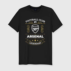 Футболка slim-fit Arsenal: Football Club Number 1, цвет: черный