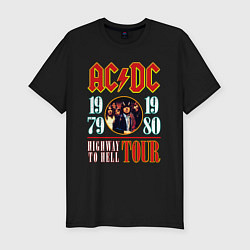 Футболка slim-fit ACDC HIGHWAY TO HELL TOUR, цвет: черный