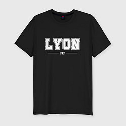 Футболка slim-fit Lyon Football Club Классика, цвет: черный