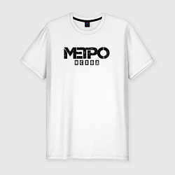 Футболка slim-fit METRO LOGO EMBLEM спина, цвет: белый