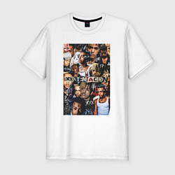 Футболка slim-fit XXXTENTACION Collage, цвет: белый