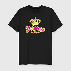 Футболка slim-fit Моя Принцесса The Princcess, цвет: черный