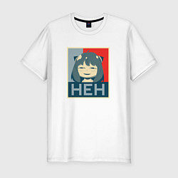 Футболка slim-fit Anya HEH - Spy x Family, цвет: белый