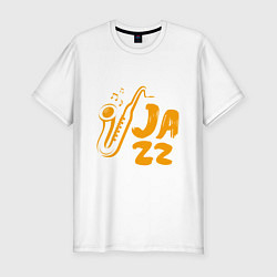 Футболка slim-fit Jazz Music, цвет: белый