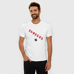 Футболка slim-fit New York Rangers NHL, цвет: белый — фото 2