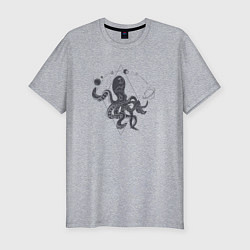 Футболка slim-fit Space Octopus, цвет: меланж